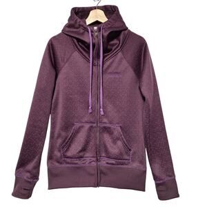 Billabong Full Zip Purple Hoodie Large Snow Snowboarding Ski Winter Outdoors